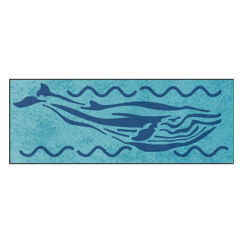 Tupfschablone Motiv Blauwal